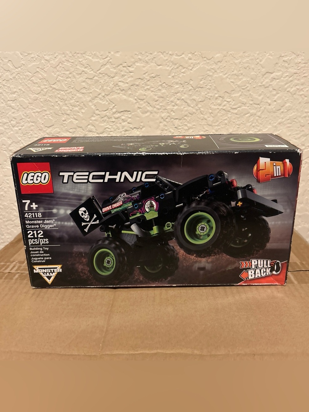 Lego Technic Grave Digger Monster Truck — Black, Green, Purple